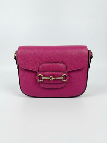 Genuine Leather Saddle Bag with Clamp