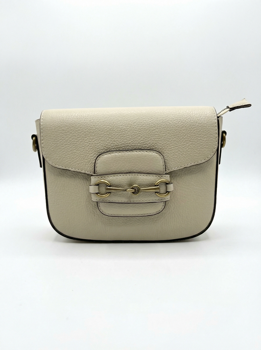 Genuine Leather Saddle Bag with Clamp