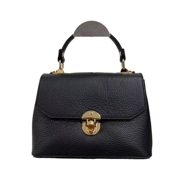Leather grained handbag