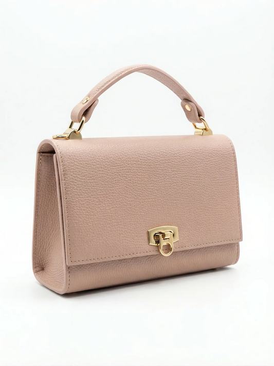 Leather handbag and shoulder bag